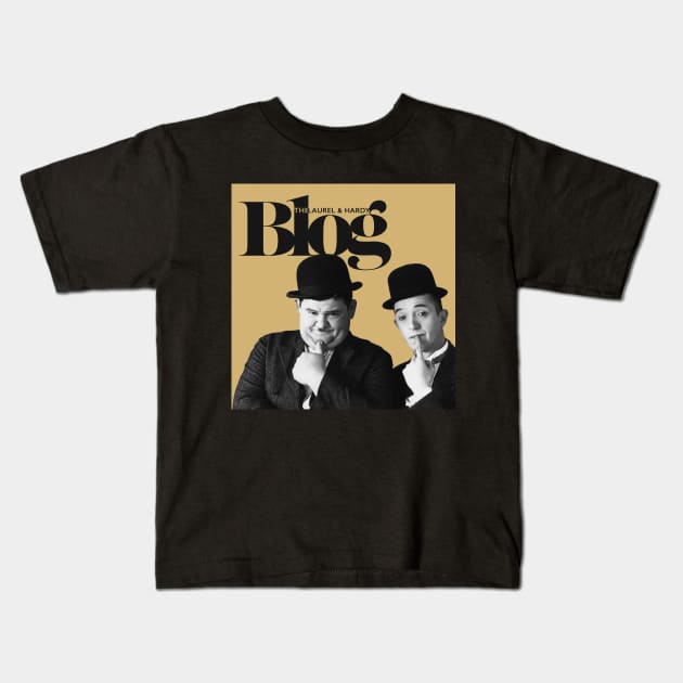 The Laurel and Hardy Blog Kids T-Shirt by BlogHeads